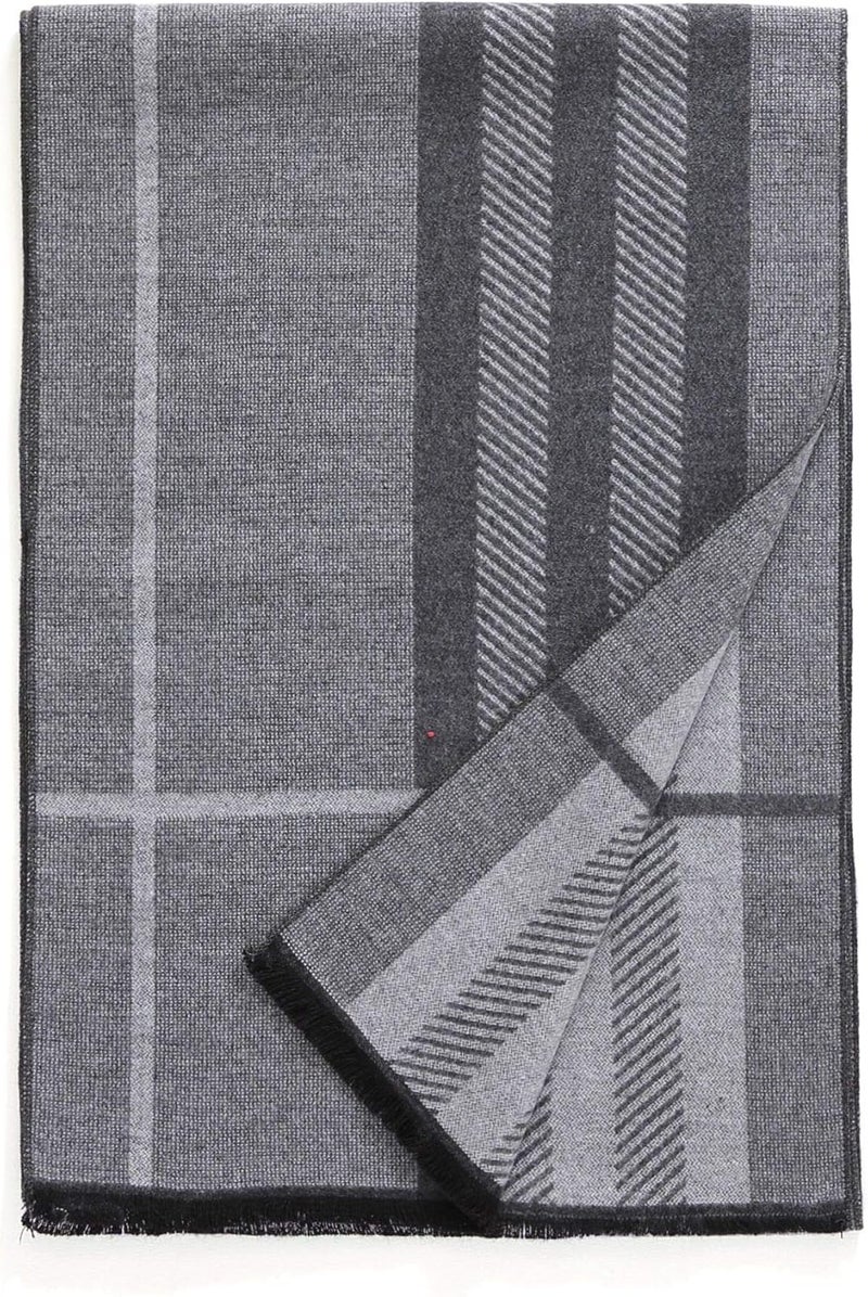 FULLRON Store Men Winter Scarf Soft Warm Long Cashmere Feel Scarves - Image 2